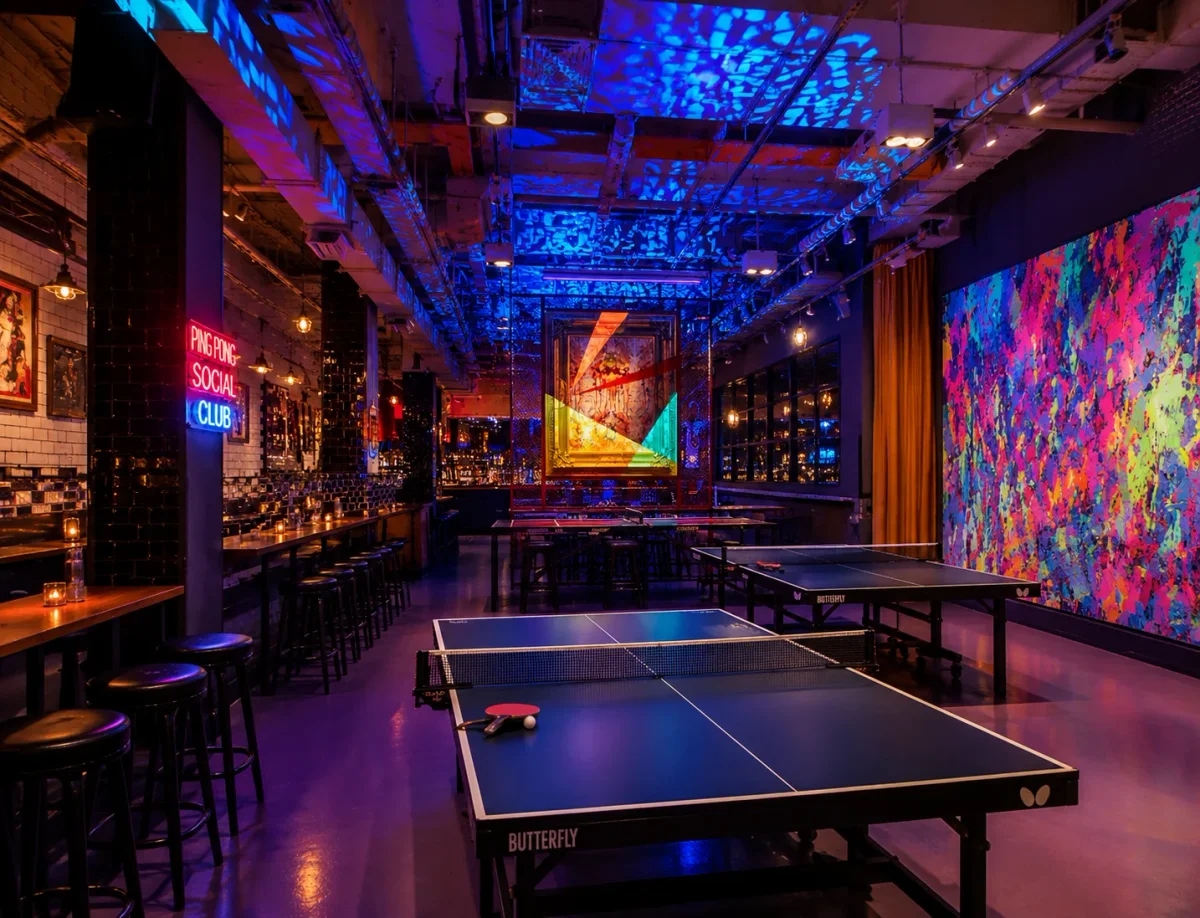 Ping pong and social games birthday venue | Partyfer