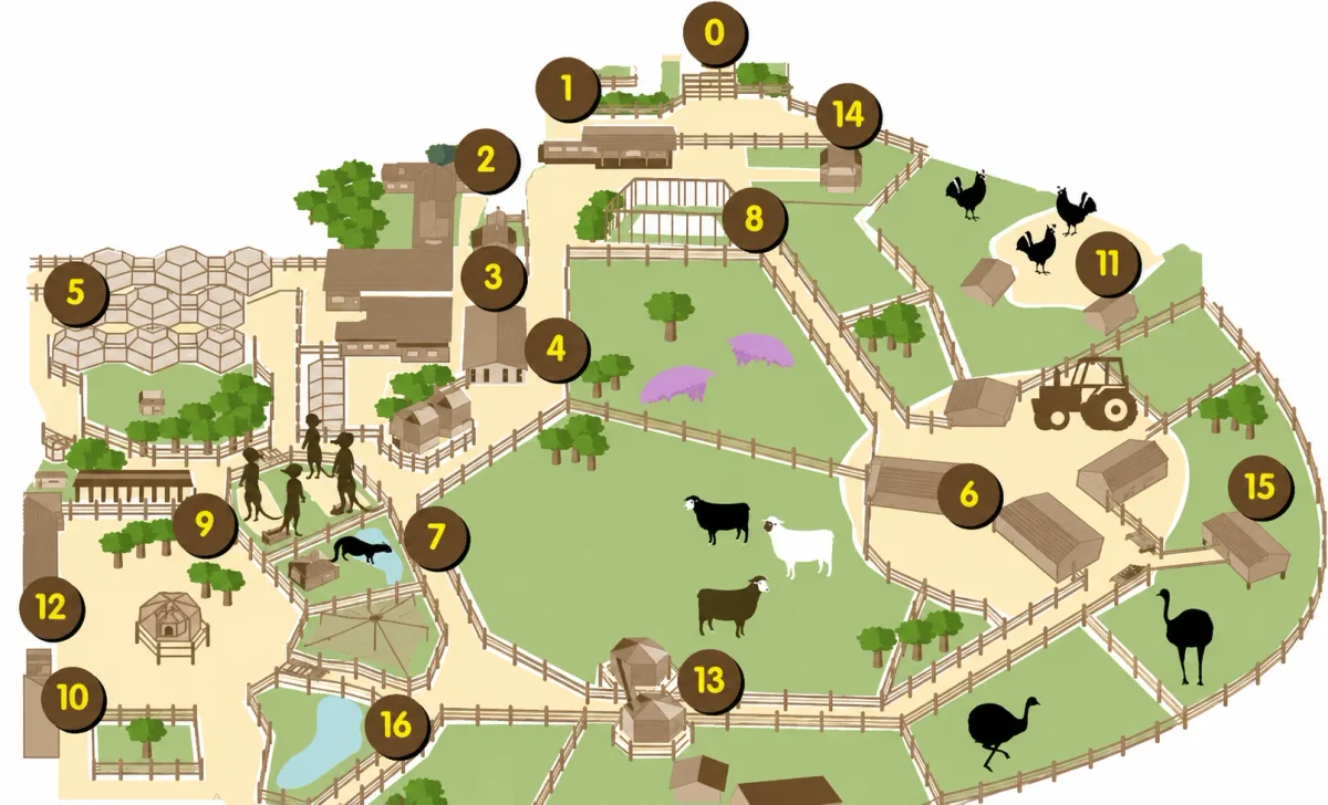 Battersea Park Children’s Zoo map | Partyfer
