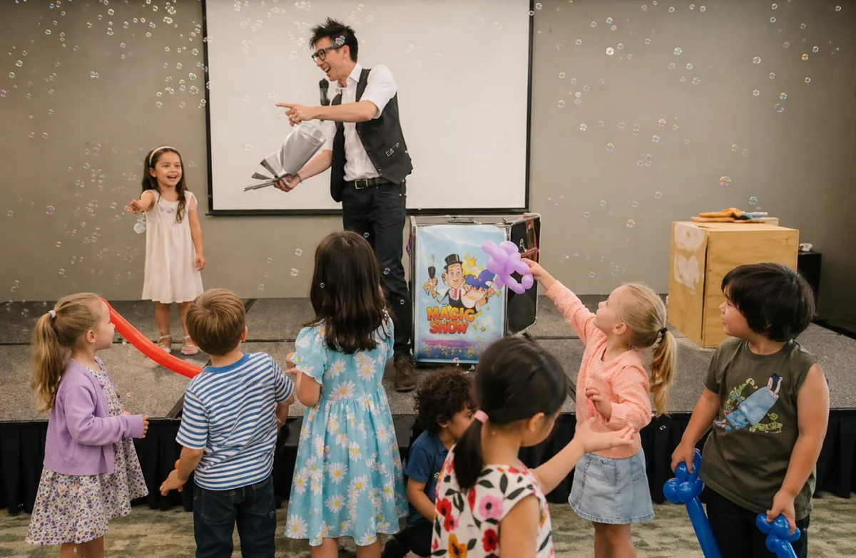 Magic show birthday entertainment for younger children | Partyfer