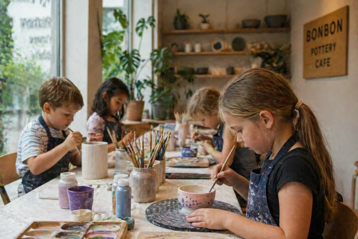 Creative pottery workshop for kids and small groups | Partyfer
