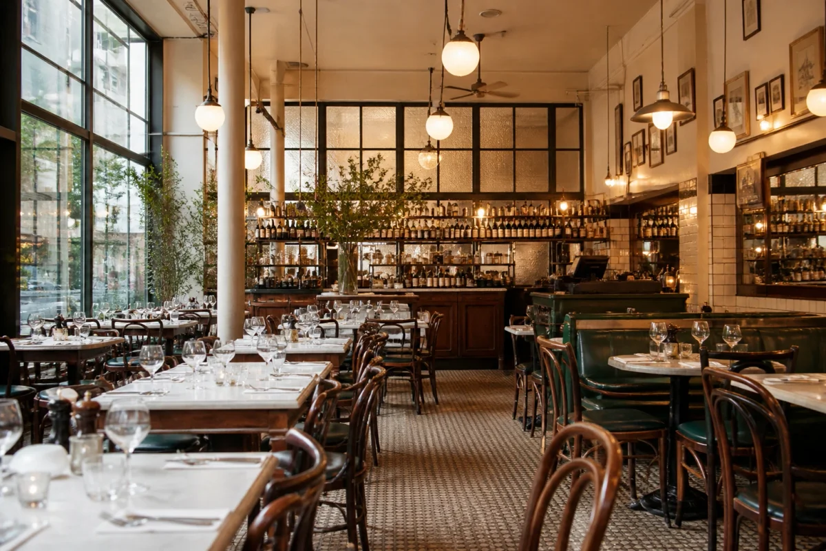 Casual Spitalfields restaurant birthday setting with warm lighting, familiar food and a relaxed family atmosphere | Partyfer