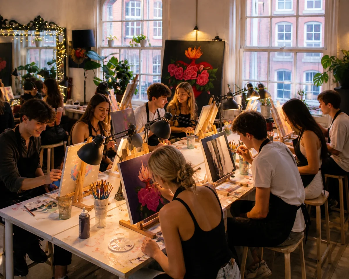 Creative art studio experience in London for a personal 18th birthday celebration | Partyfer
