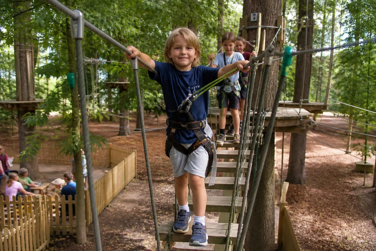 Active adventure birthday venue in London with climbing and mixed outdoor challenges | Partyfer