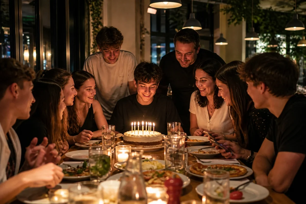 Food-led 16th birthday celebration in London with friends, family and a relaxed restaurant setting | Partyfer