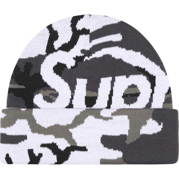Supreme Camo Big Logo Beanie
