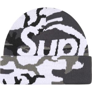 Supreme Camo Big Logo Beanie — 1