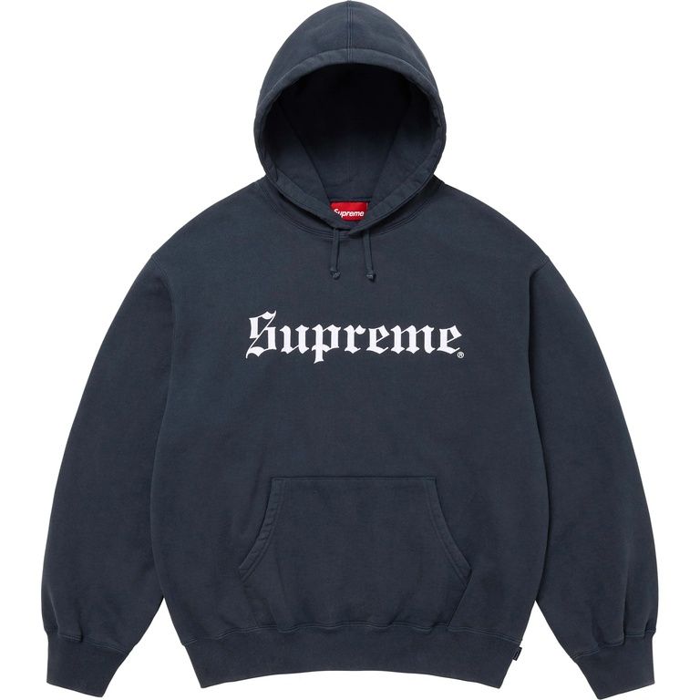 Supreme Washed Old English Hooded Sweatshirt — 1