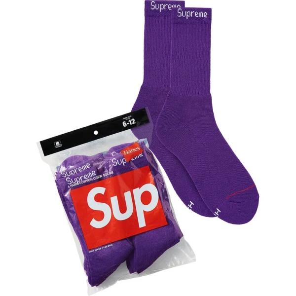 Supreme Hanes Crew Socks (4 Pack)