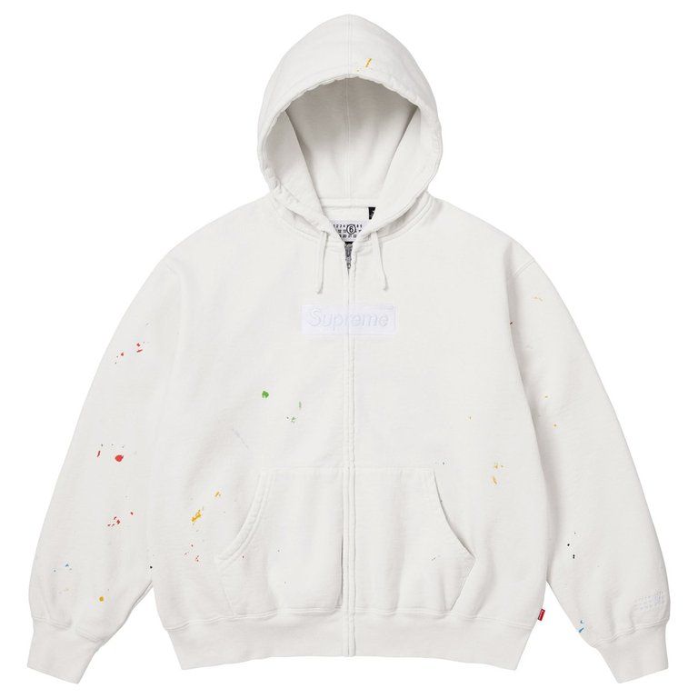 Supreme/MM6 Maison Margiela Box Logo Zip Up Hooded Sweatshirt — 1
