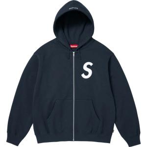 Supreme S Logo Zip Up Hooded Sweatshirt — 1