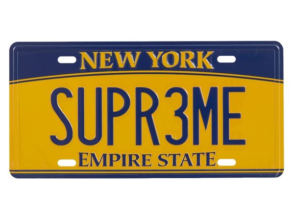 Supreme License Plate