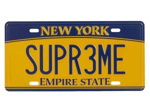 Supreme License Plate — 1