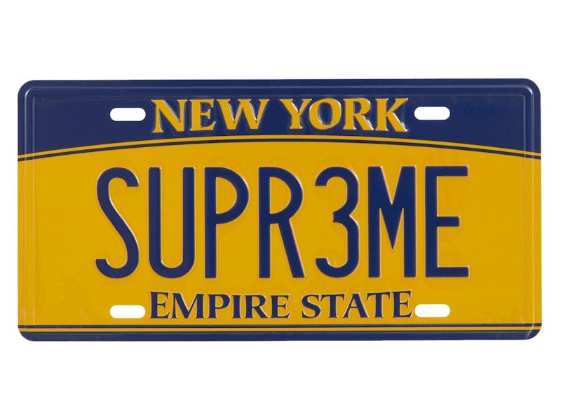 Supreme License Plate — 1