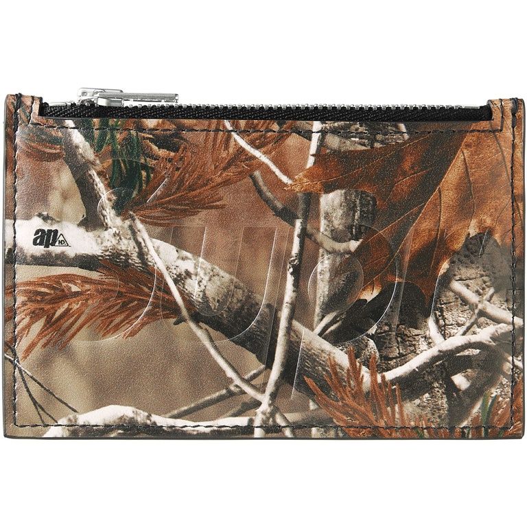 Supreme Leather Zip Card Holder — 1