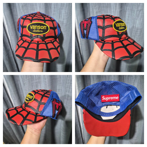 Supreme/Vanson Leathers Spider-Man Mesh Back 6-Panel — 4