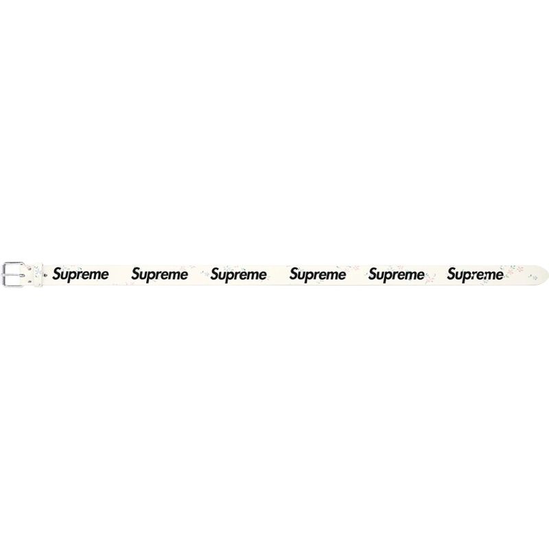 Supreme Repeat Leather Belt - vista secundaria