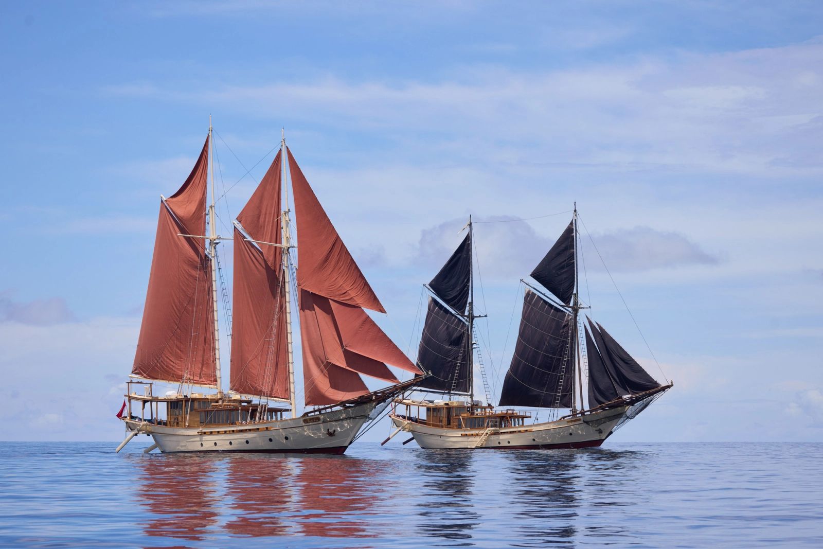 Sailing at dusk