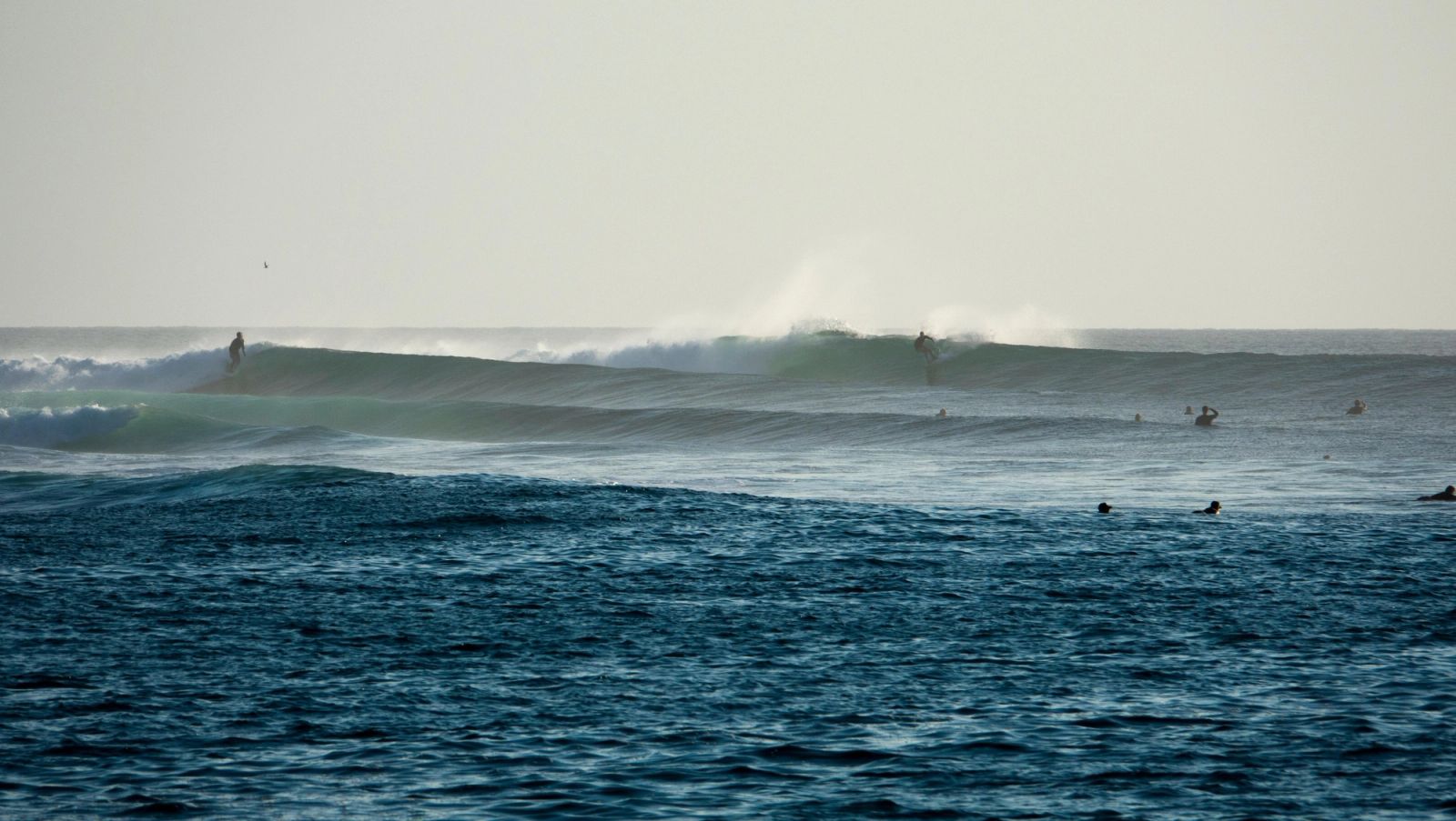 A long left peels over the shallow reef at T-Land, off Nemberala on Rote's west coast.
