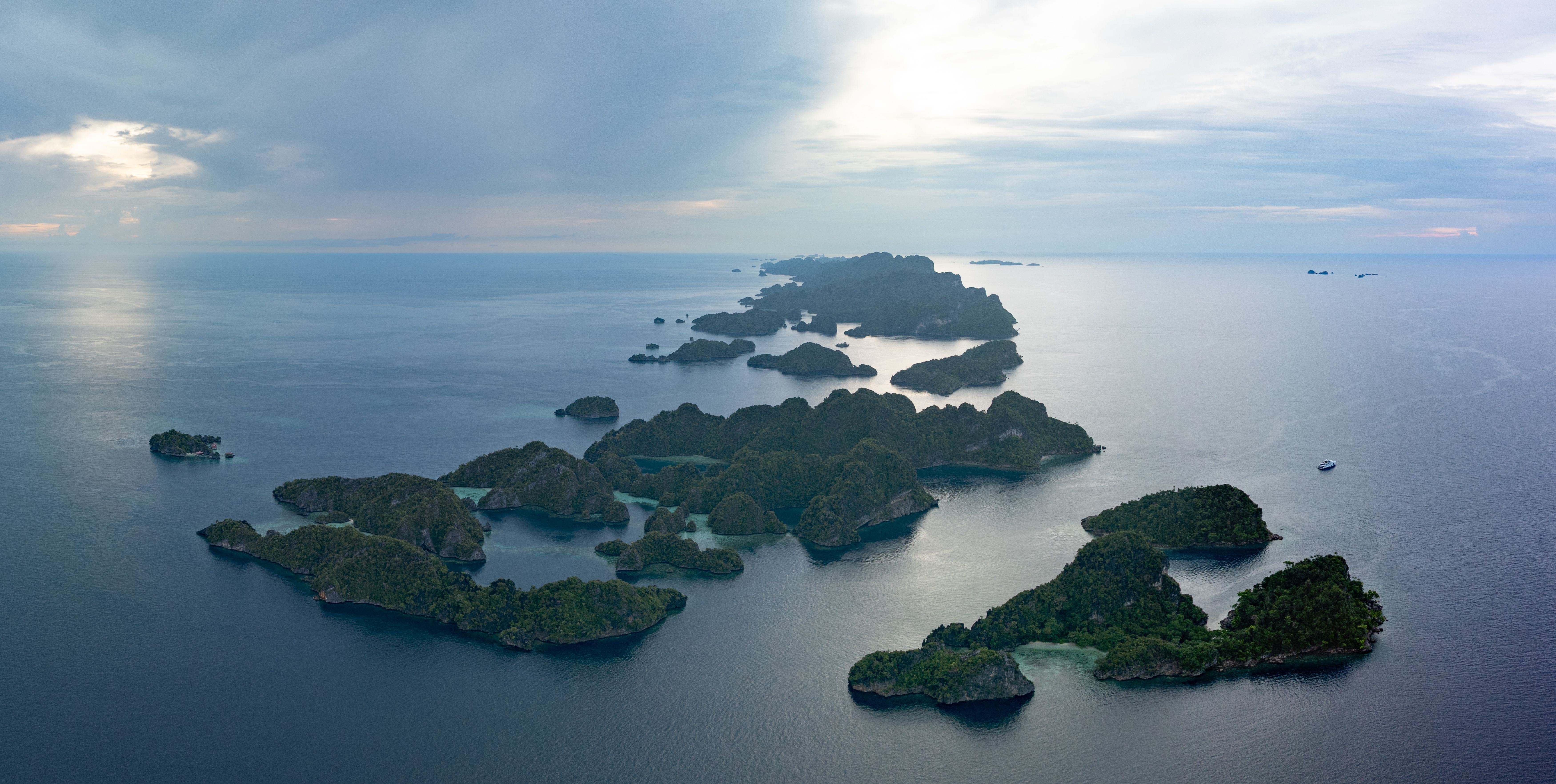 The islands of Misool from the air