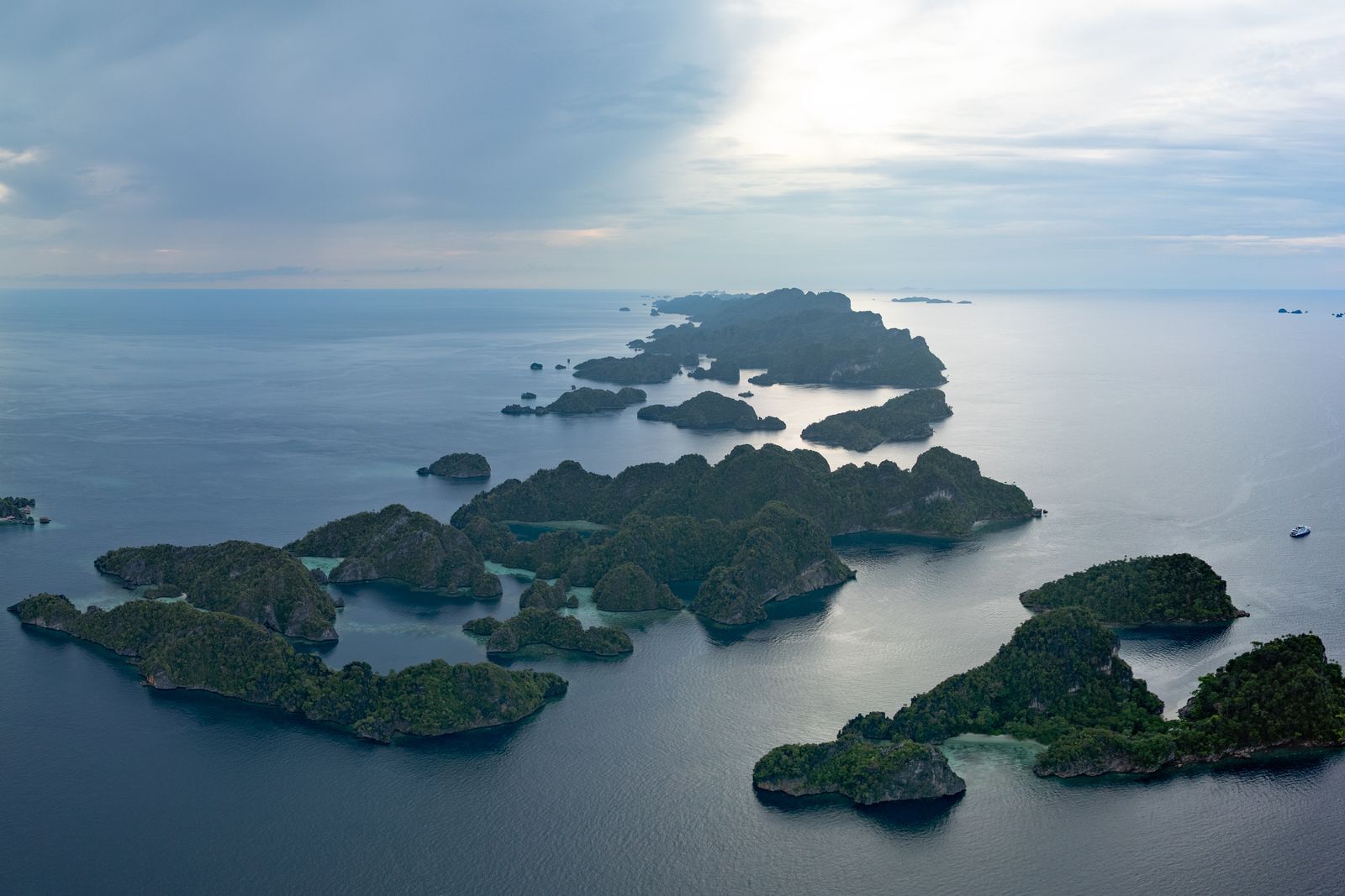 The islands of Misool from the air