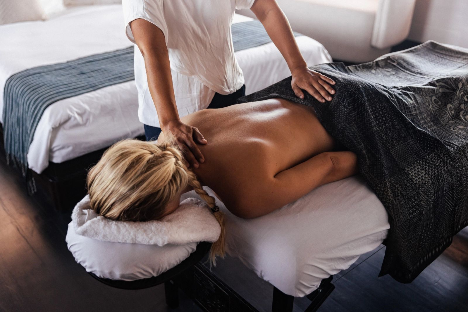A spa treatment aboard Vela