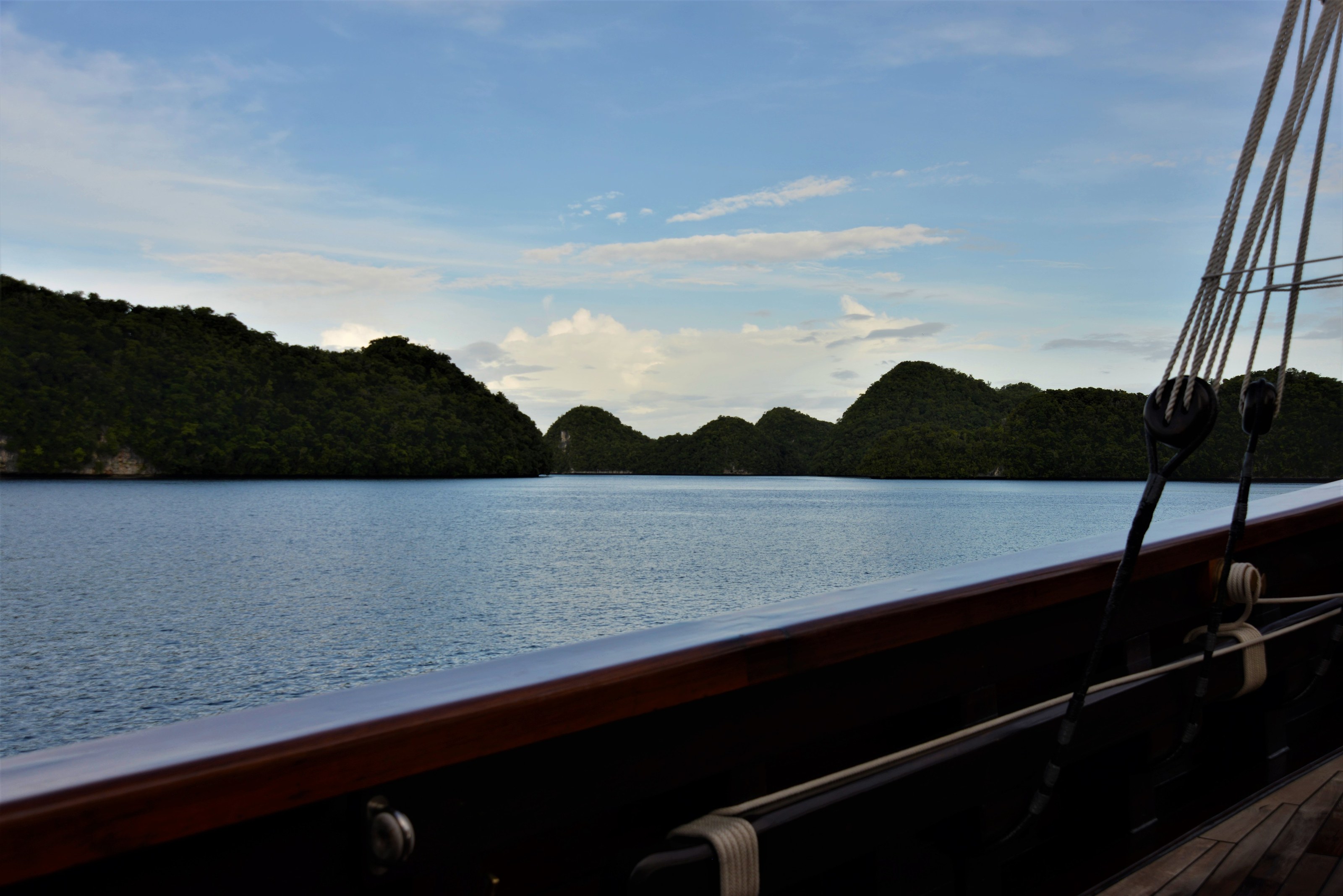 The Rock Islands from Dunia Baru's deck
