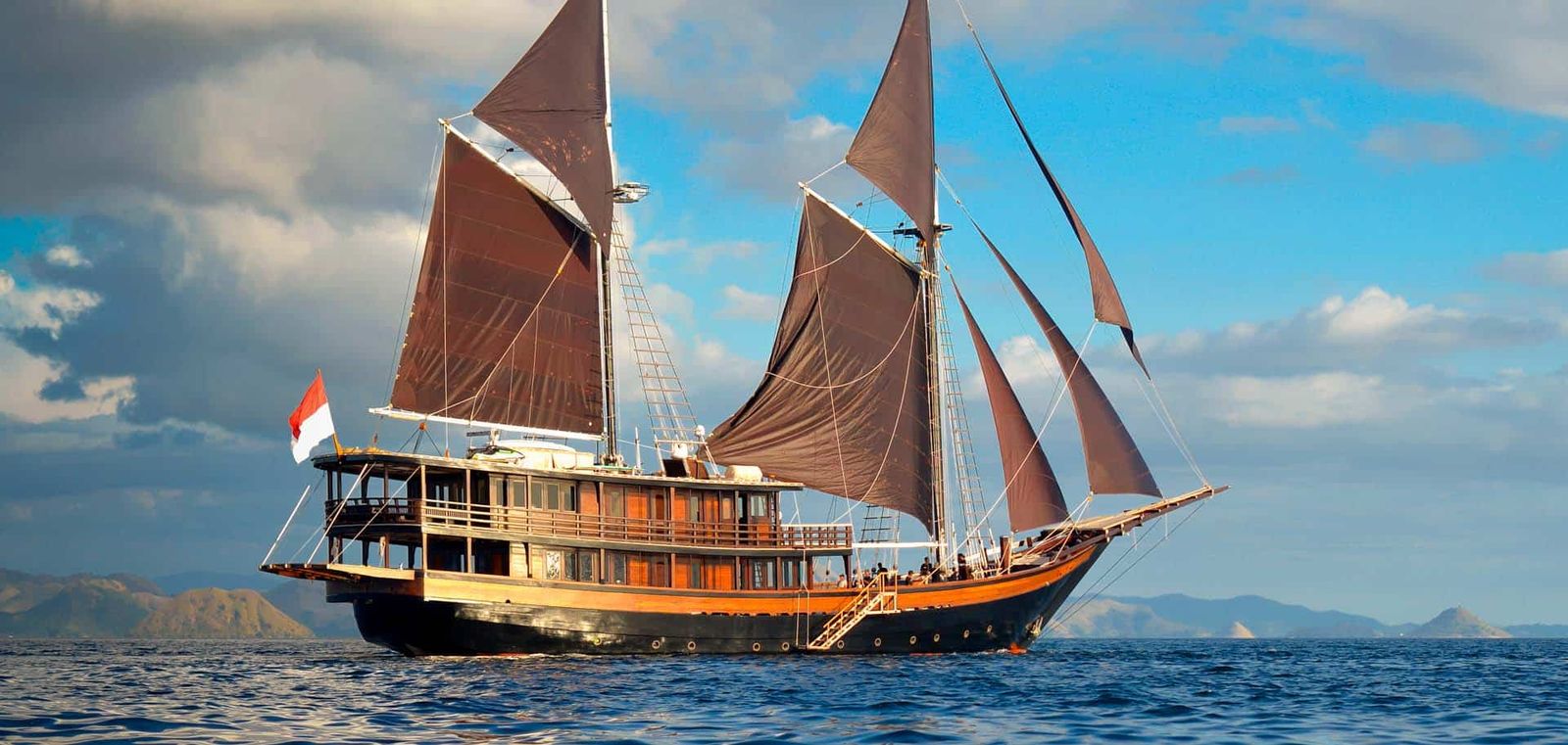 Traditionally-built superyacht Dunia Baru.