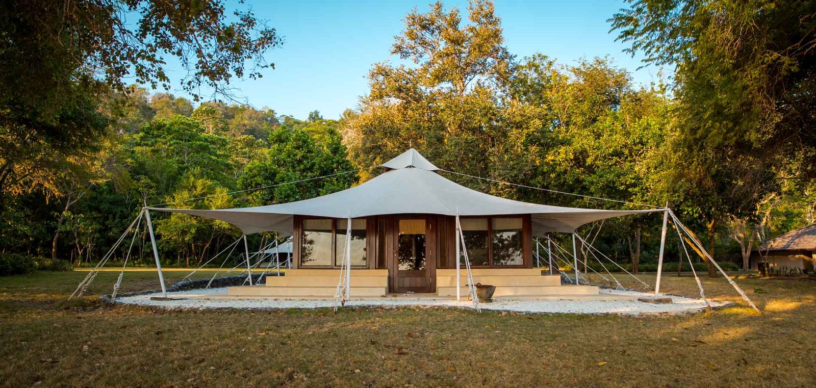 A final night at Amanwana's tented camp.