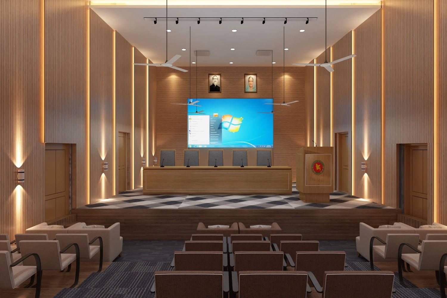 Auditorium Interior at Shibgang, Bogura – photo 4 of 5