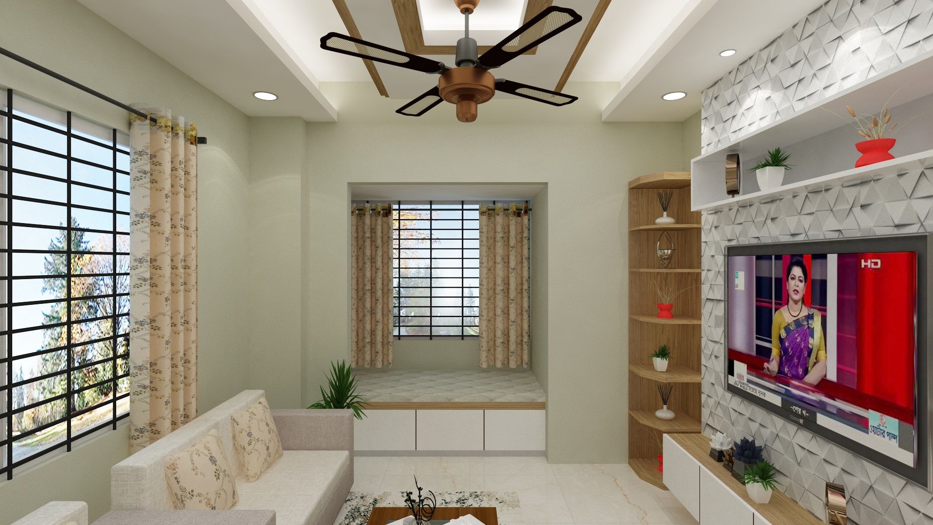 Residence Interior at Aftabnagar, Dhaka – photo 1 of 11