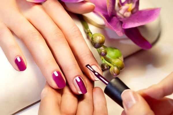 A completed manicure
