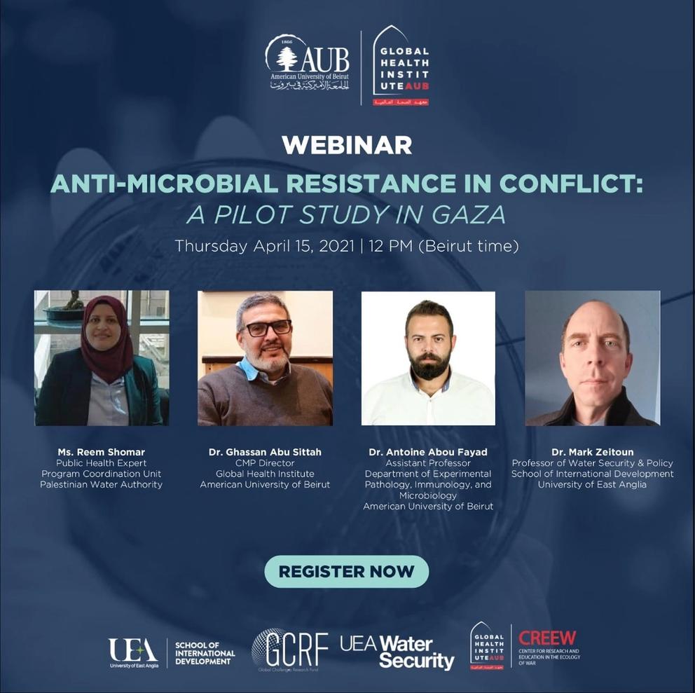Webinar Anti-Microbial Resistance in Conflict A pilot study in Gaza