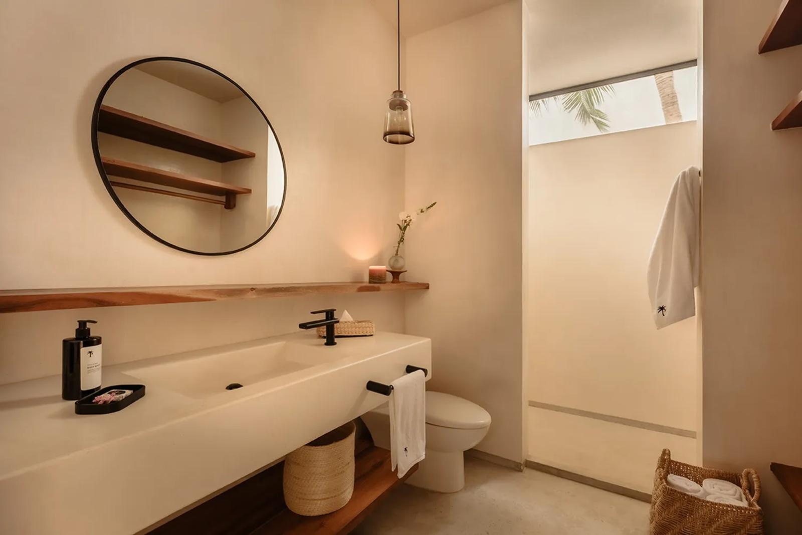 Luxury bathroom amenities in all Private Villas Mexico homes.