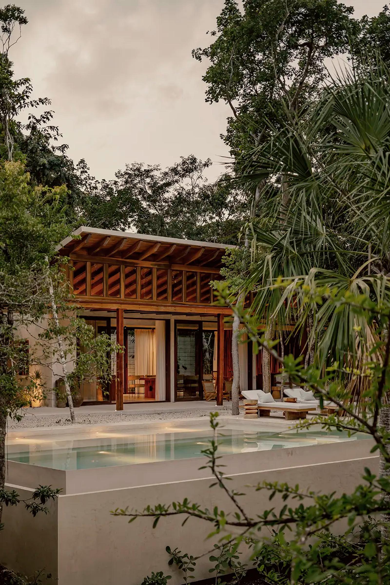 Casa Tropical exterior, luxury jungle living