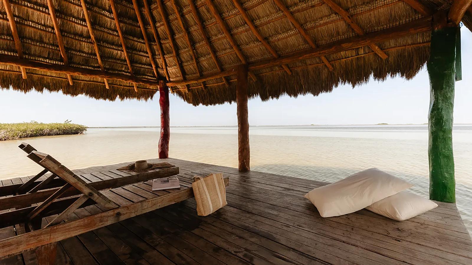 Casa Ikal's private lagoon deck.