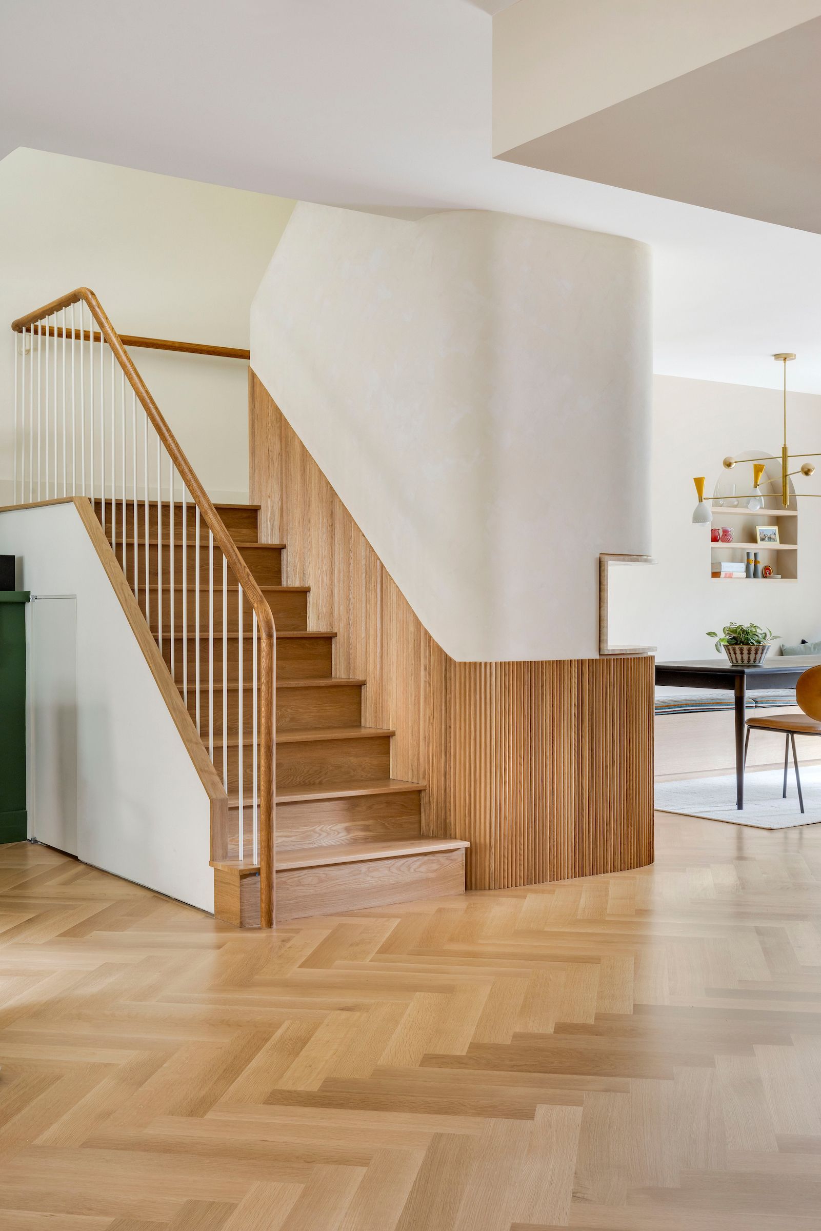 Staircase with a large lightwell