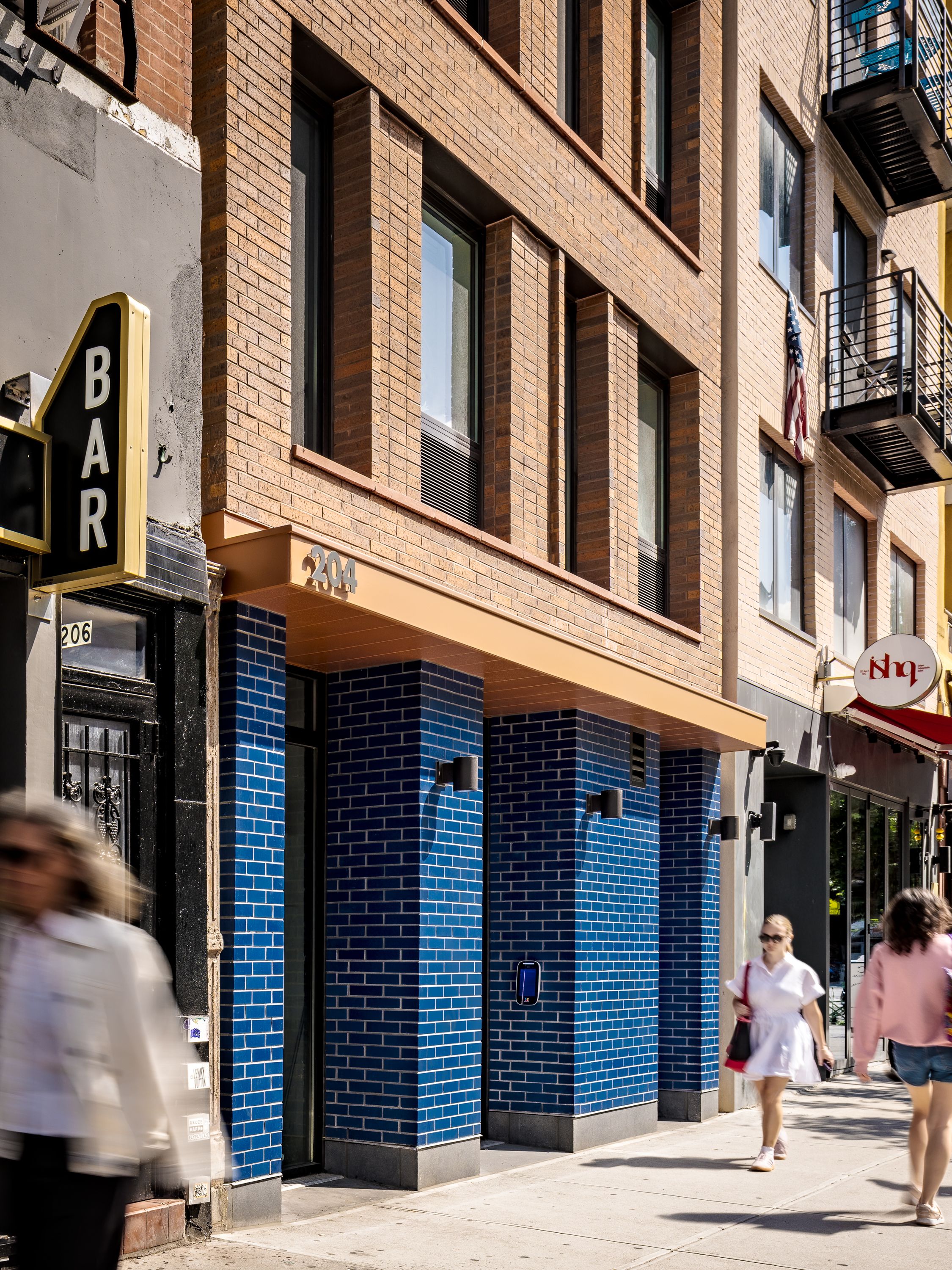 Oblique view of the ground floor retail