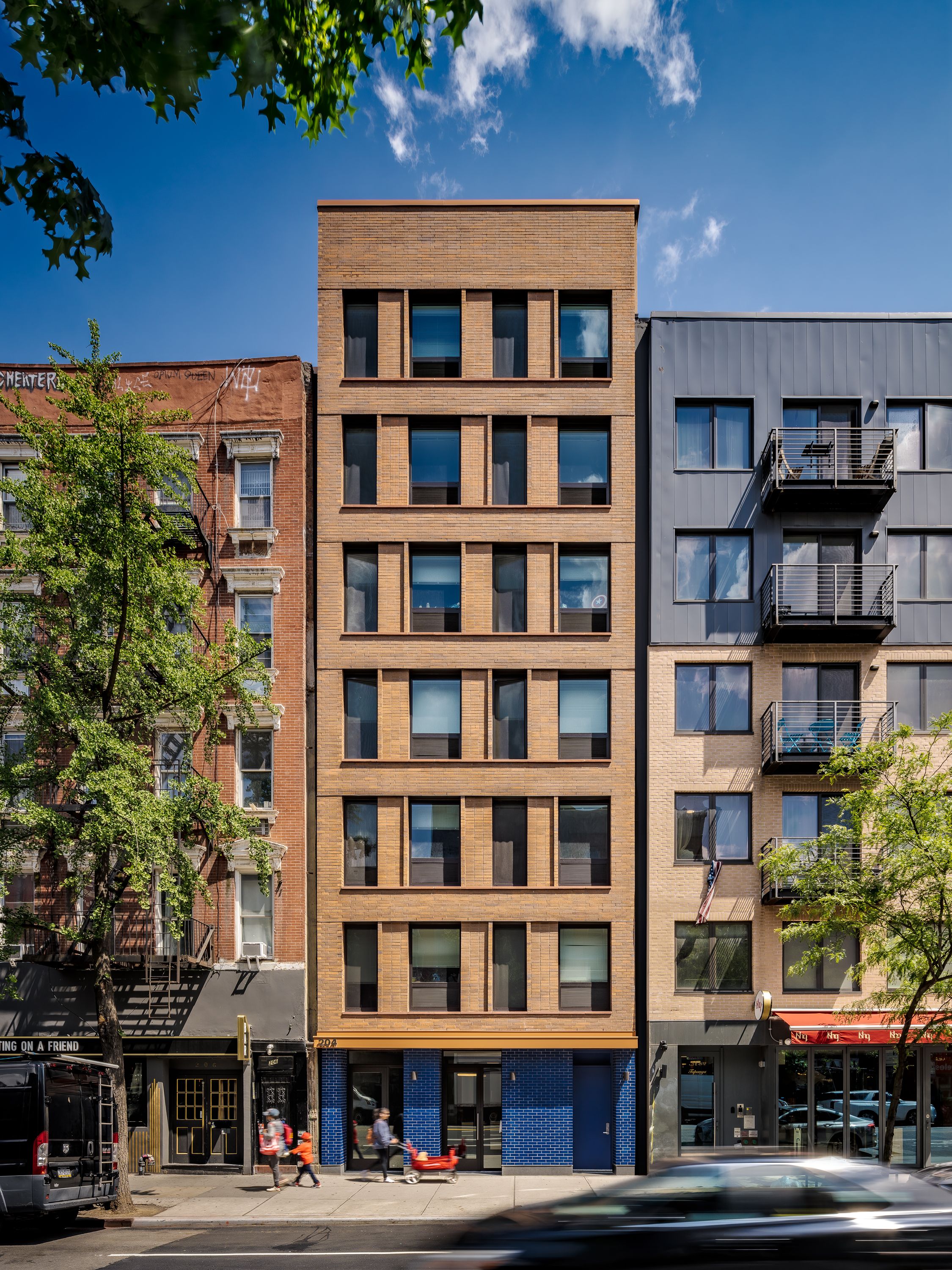View of the Avenue A Facade