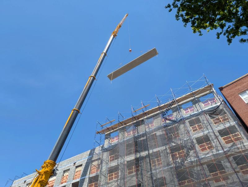 The Woodhaven tops out