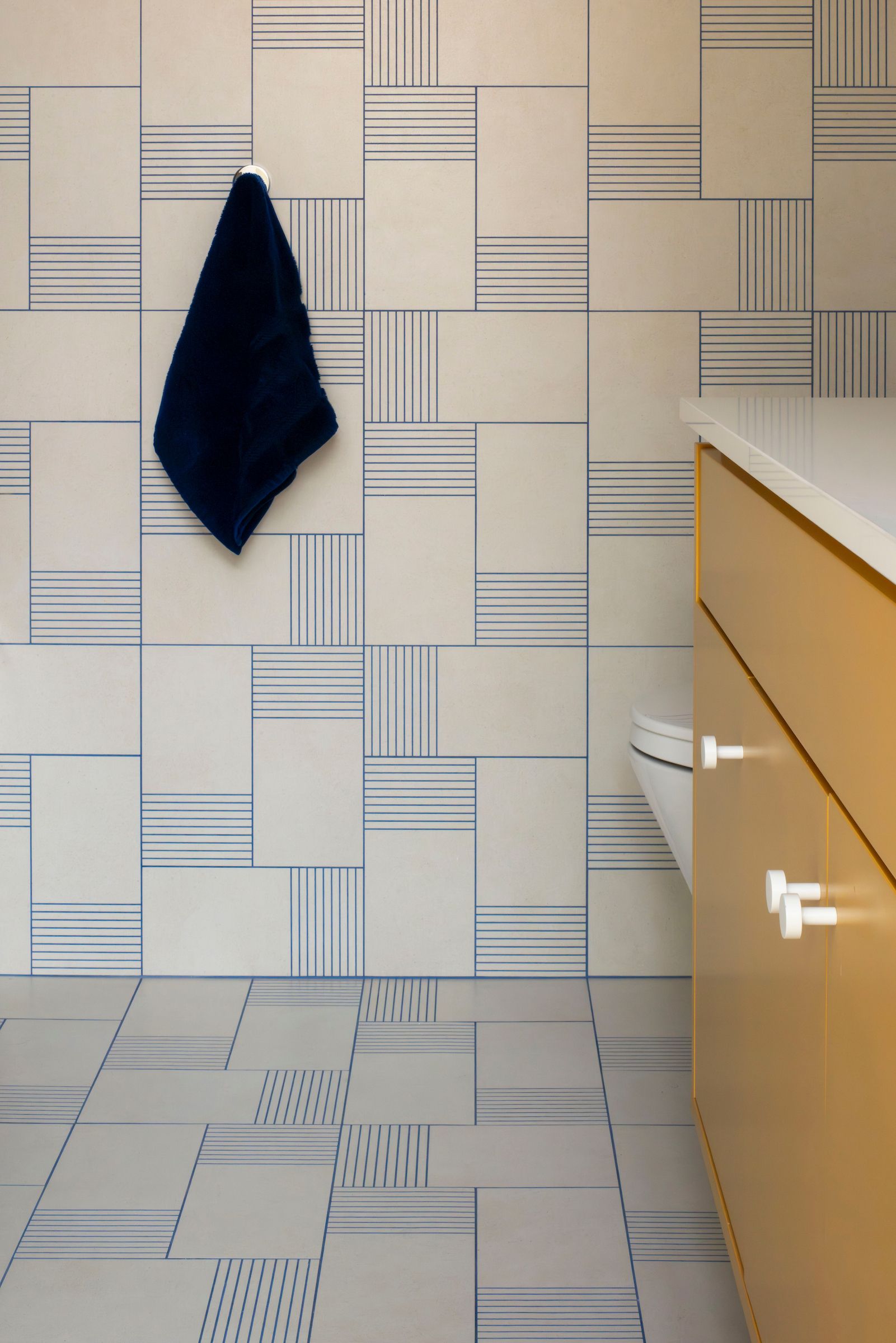 Custom tiles in the bathroom