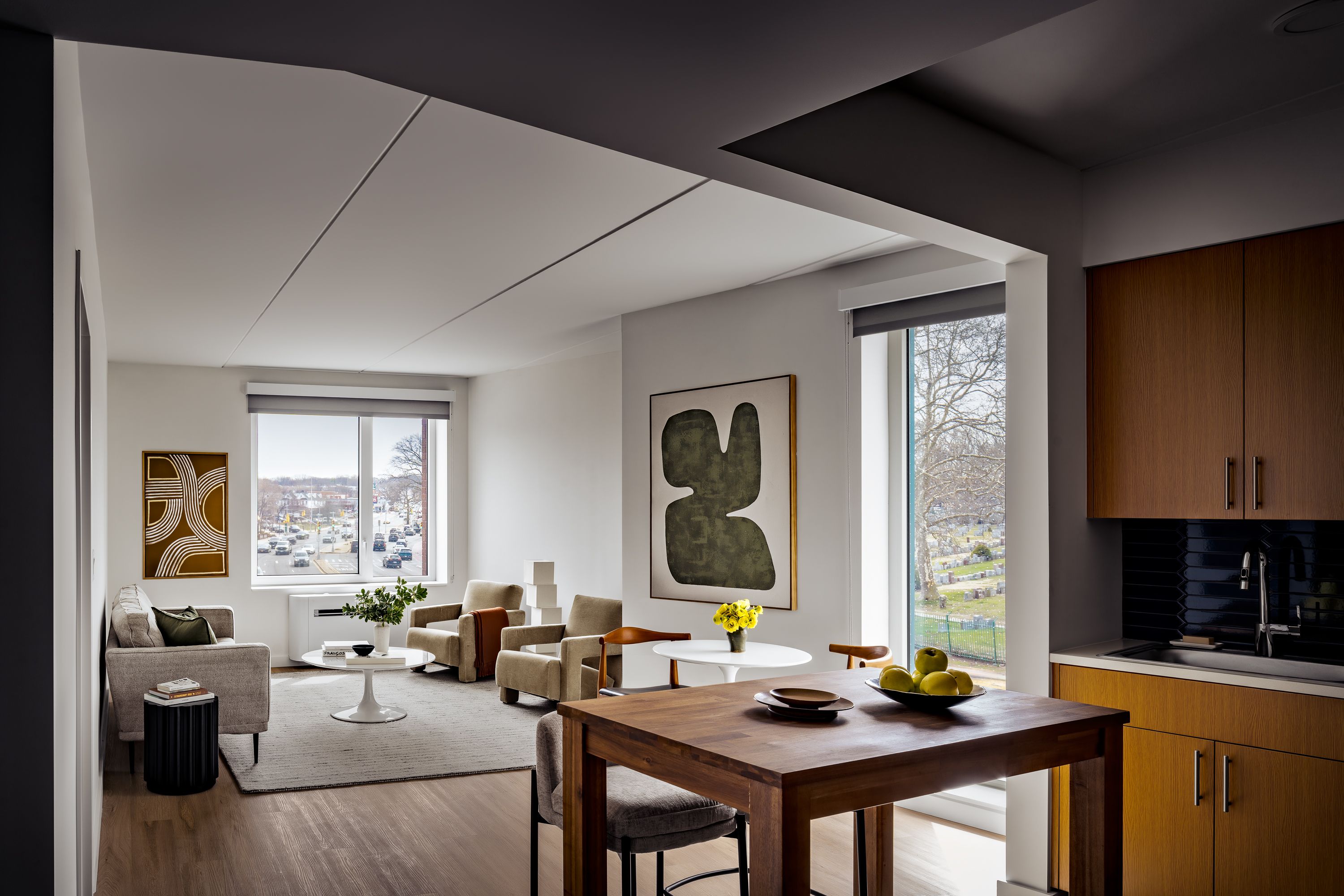 Units have abundant access to natural light