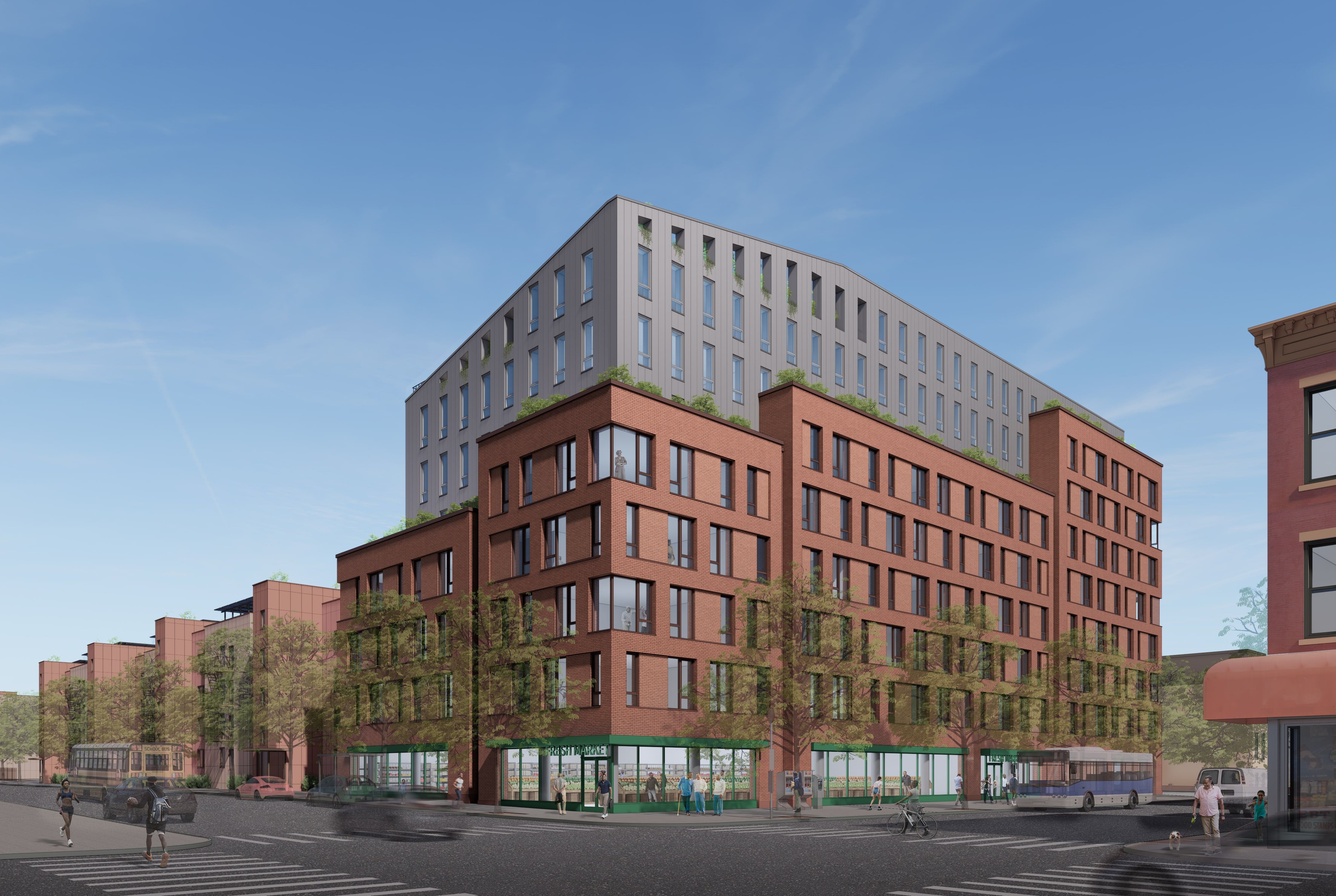 Rendering of the Stuyvesant Overlook exterior