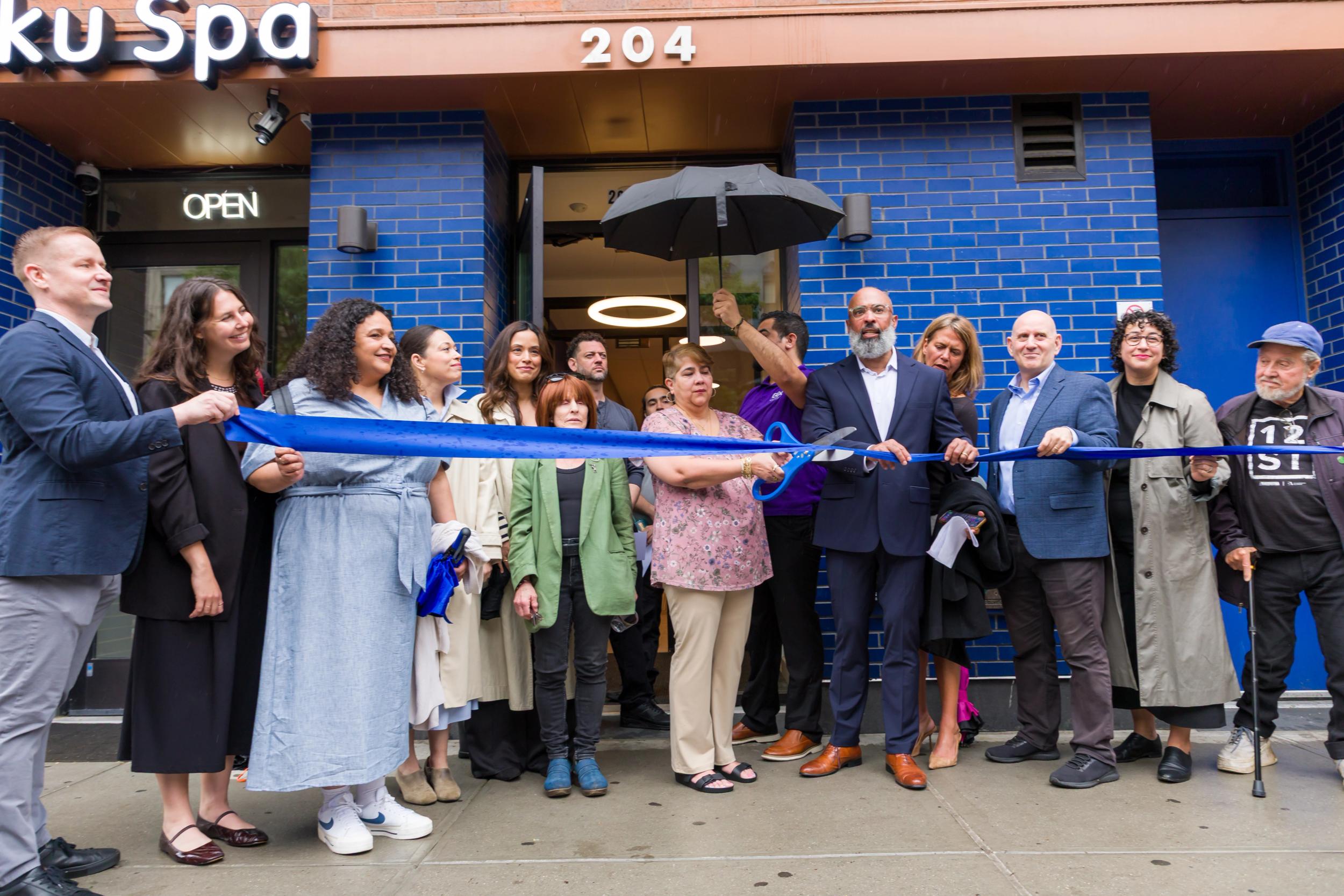 Ribbon Cutting at the Avenue A Co-ops