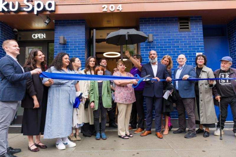 Ribbon Cutting at the Avenue A Co-ops