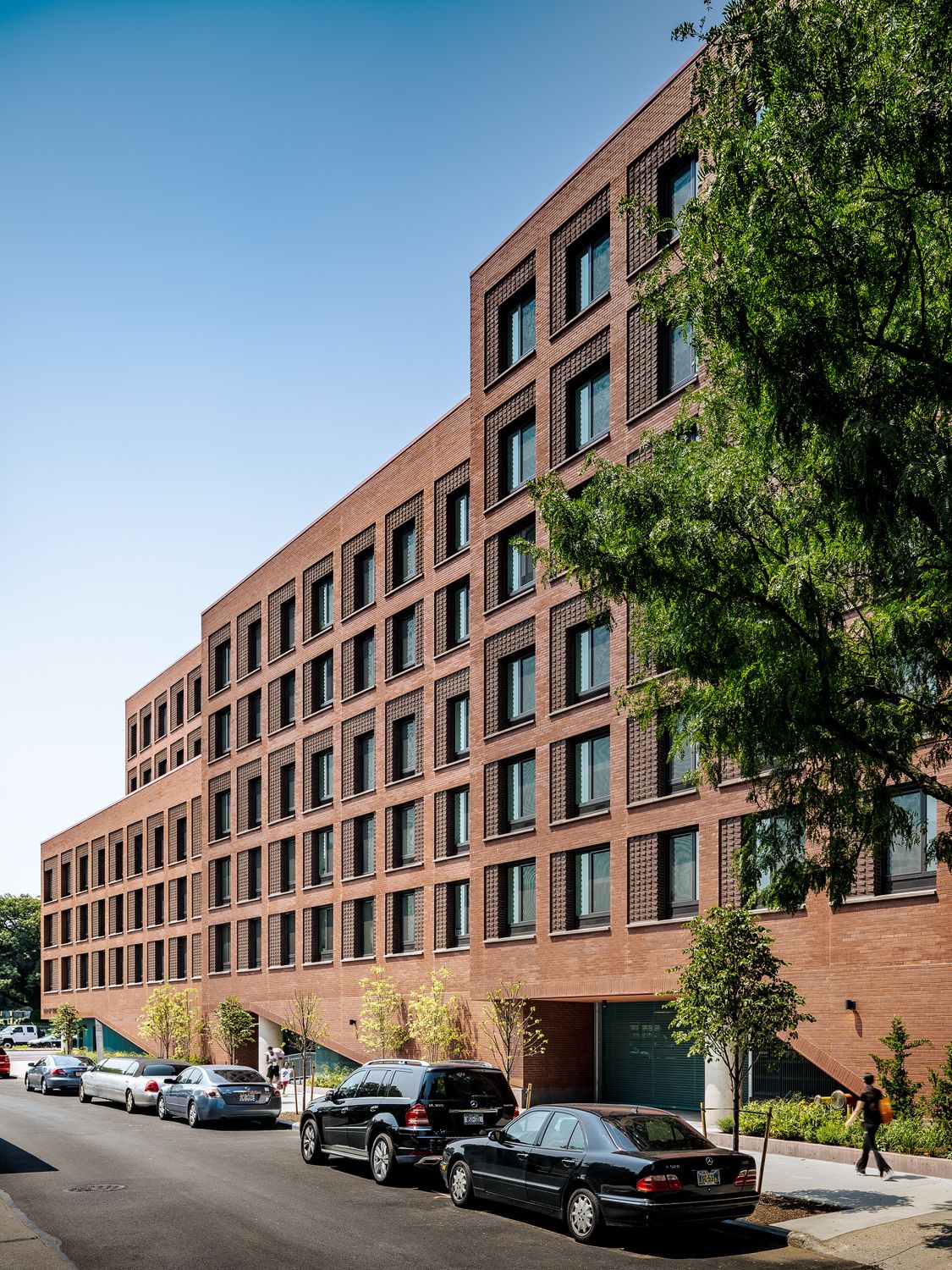 The building has three entrances along 68th Road