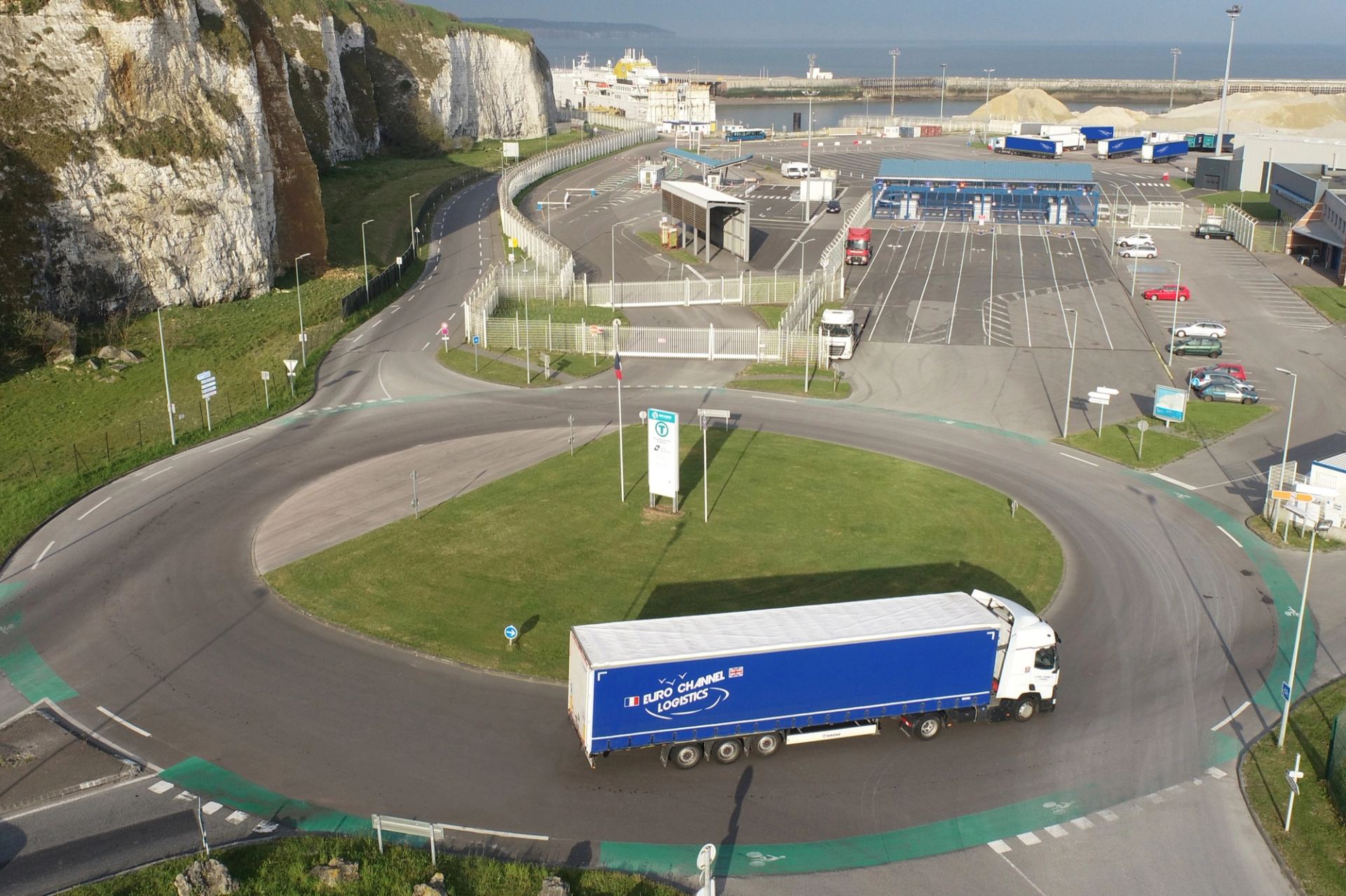 Réseau de transport Euro Channel au terminal transmanche