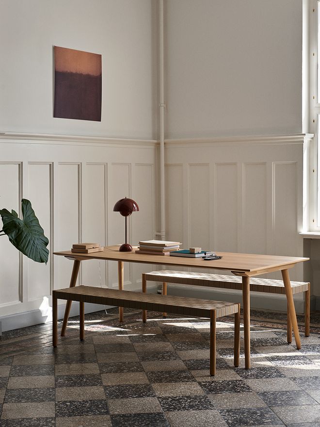 &Tradition In Between SK5 table 90x200 cm, lacquered oak