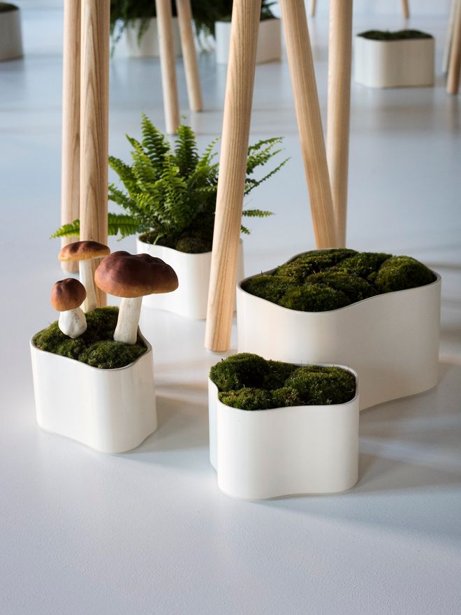 Artek Riihitie plant pot A, small, white gloss