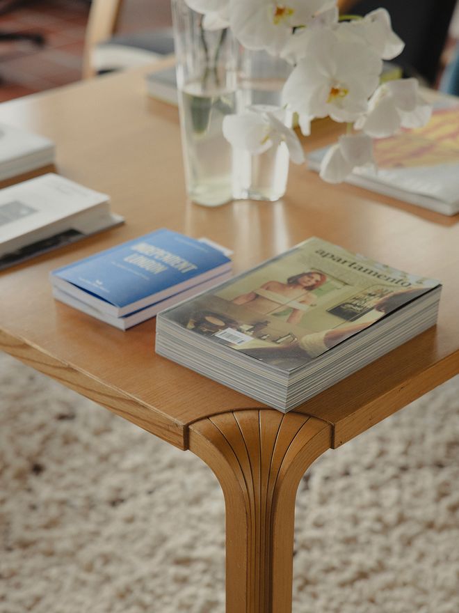 Alvar Aalto fan-legged coffee table