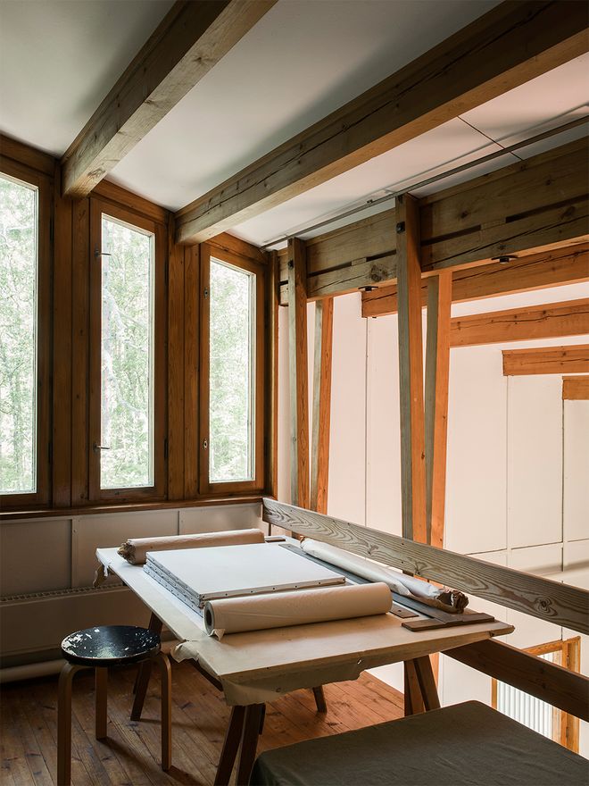 Alvar Aalto's workplace in the Experimental House